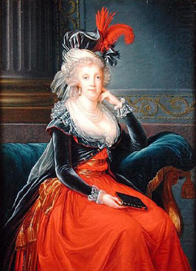 Portrait of Maria Carolina of Austria  Queen consort of Naples, elisabeth vigee-lebrun